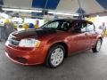 2012 Copperhead Pearl Dodge Avenger SE  photo #3