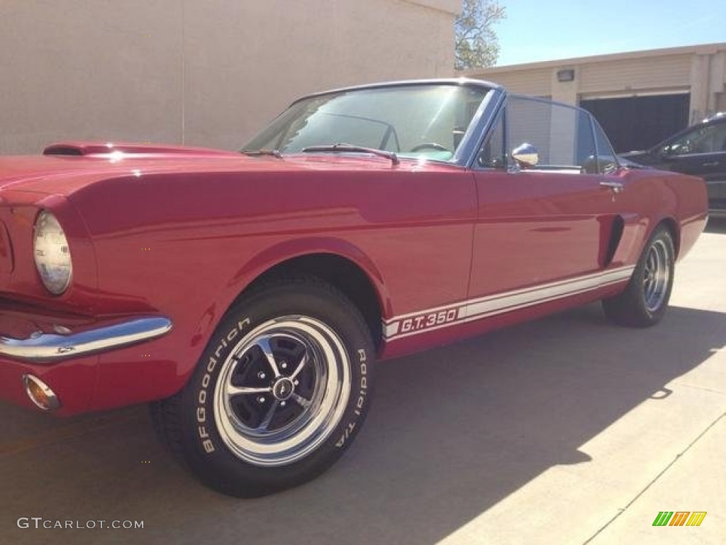 1965 Mustang Convertible - Candyapple Red / Black photo #3
