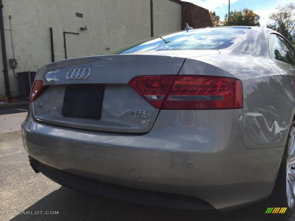 2011 A5 2.0T quattro Coupe - Sahara Silver Metallic / Linen Beige photo #12