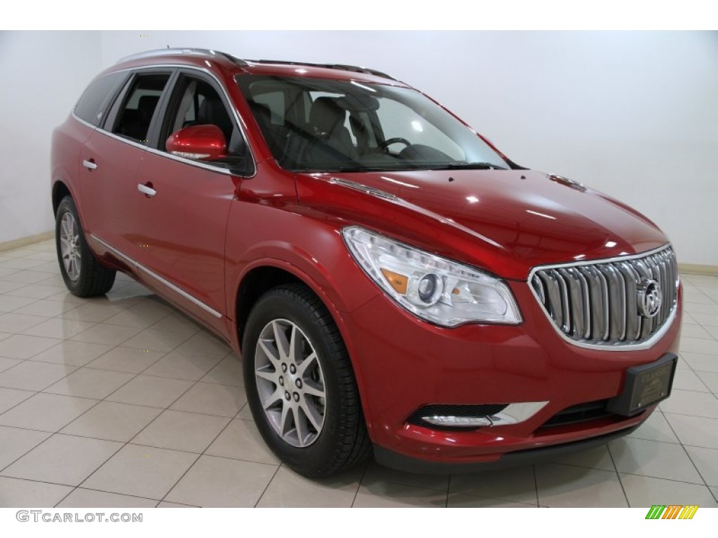 2013 Enclave Leather AWD - Crystal Red Tintcoat / Ebony Leather photo #1