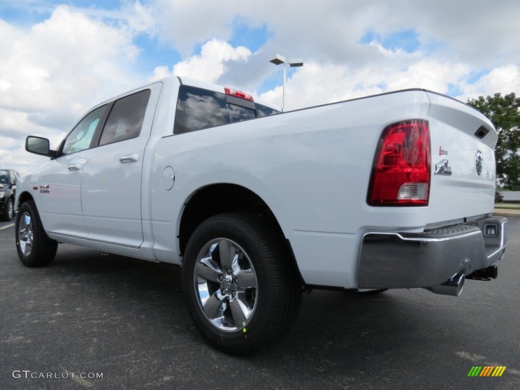 2014 1500 Big Horn Crew Cab - Bright White / Black/Diesel Gray photo #2