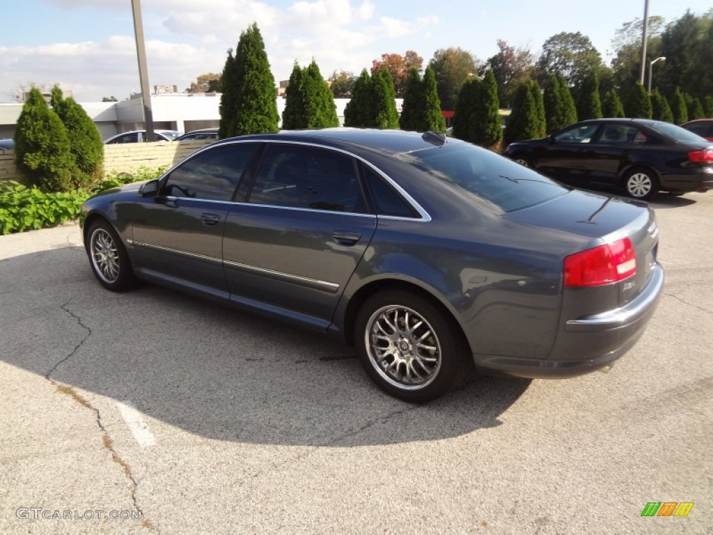 2004 A8 L 4.2 quattro - Oyster Grey Metallic / Black photo #10