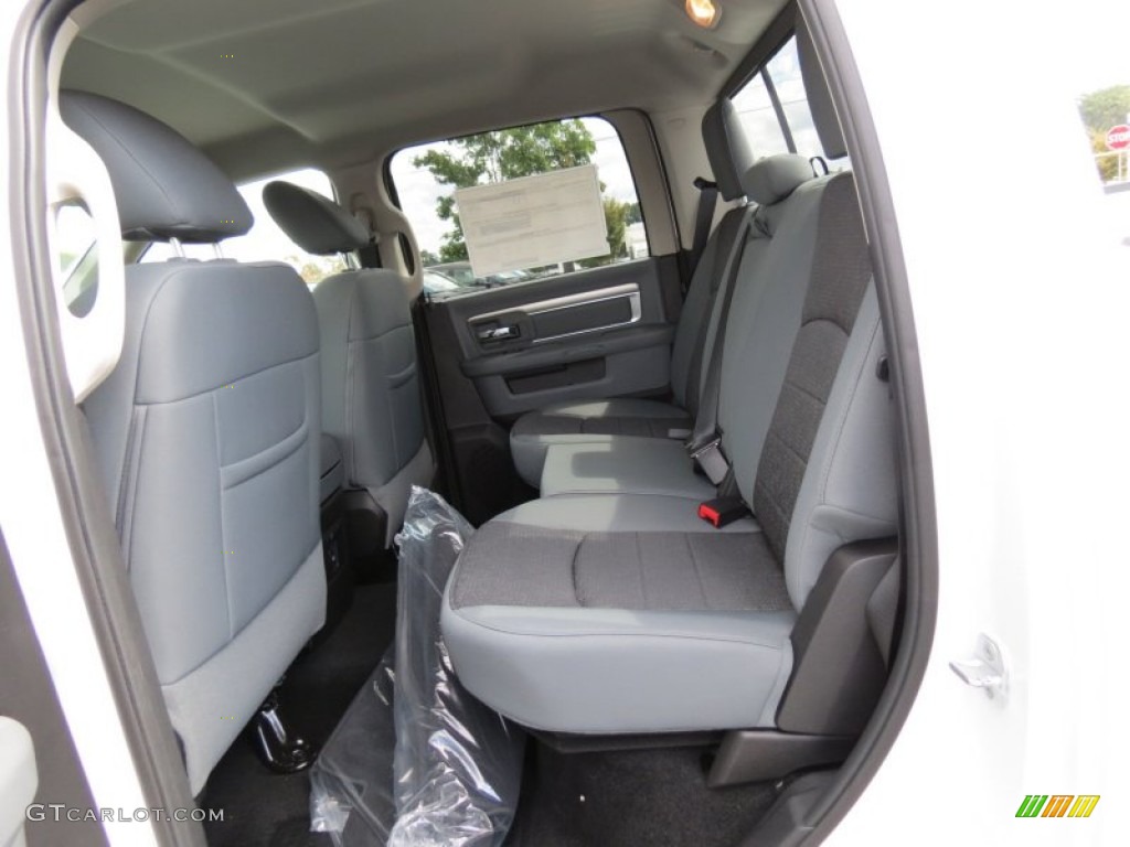 2014 1500 Big Horn Crew Cab - Bright White / Black/Diesel Gray photo #8