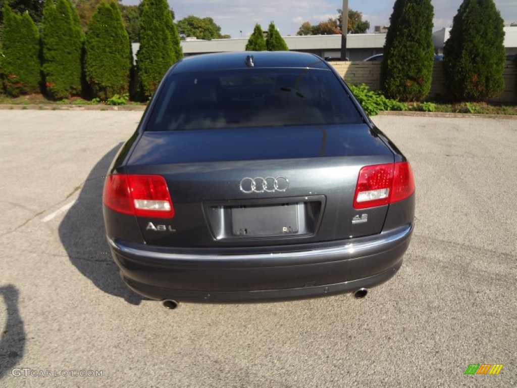 2004 A8 L 4.2 quattro - Oyster Grey Metallic / Black photo #12