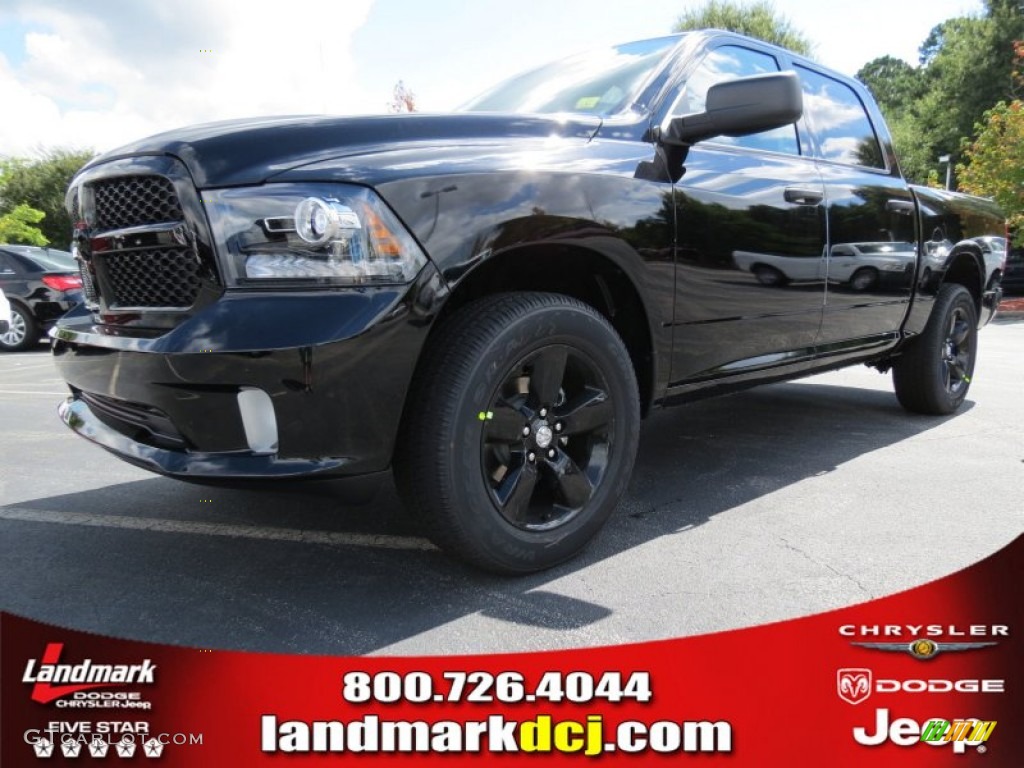 2014 1500 Express Crew Cab - Black / Black/Diesel Gray photo #1