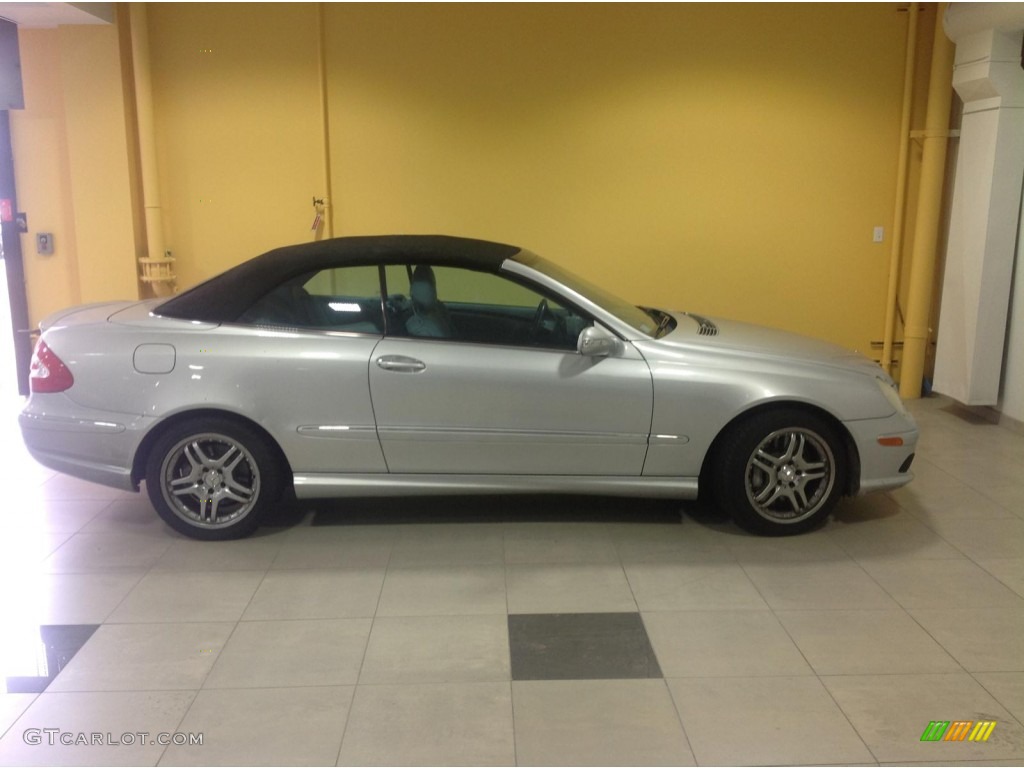 2005 CLK 500 Cabriolet - Brilliant Silver Metallic / Ash photo #2