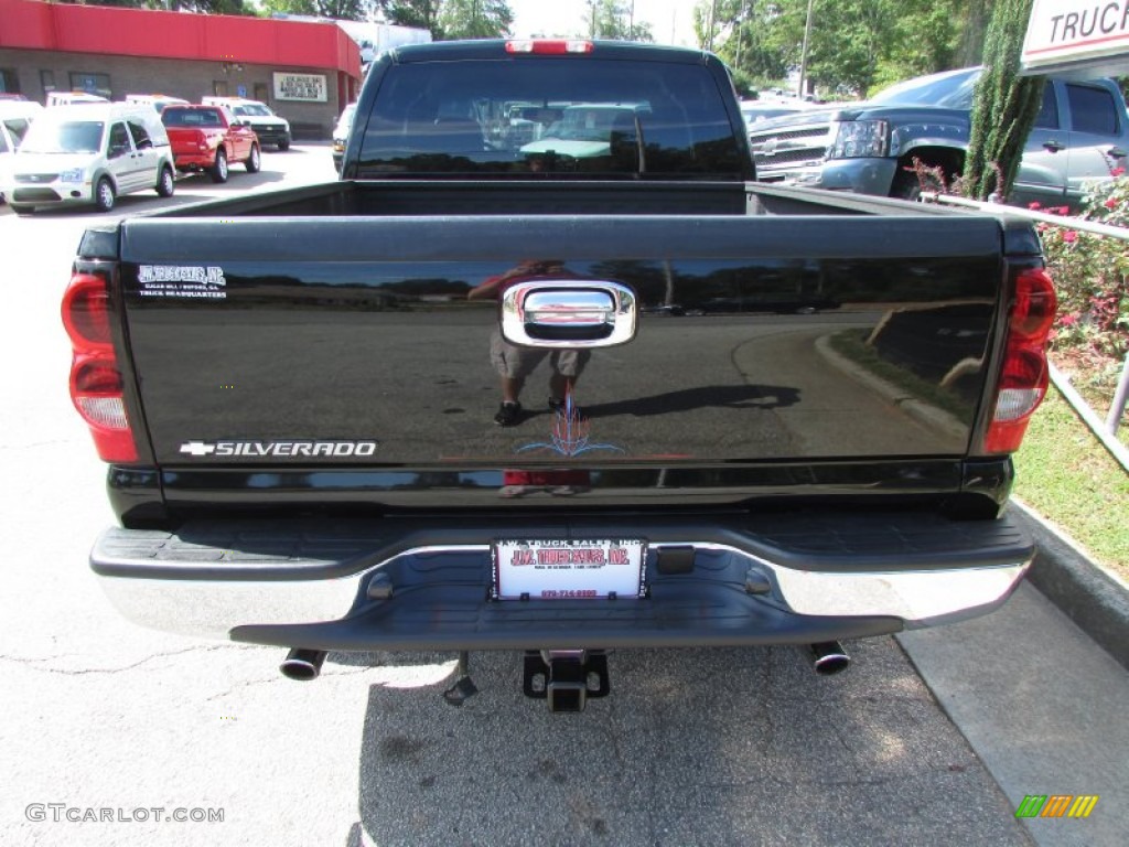 2006 Silverado 1500 LS Extended Cab - Black / Dark Charcoal photo #6