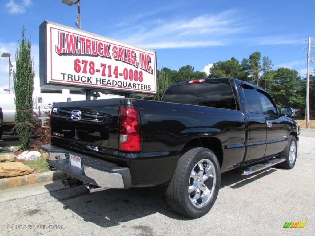 2006 Silverado 1500 LS Extended Cab - Black / Dark Charcoal photo #8