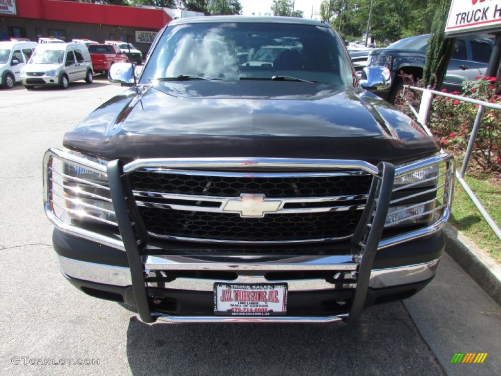 2006 Silverado 1500 LS Extended Cab - Black / Dark Charcoal photo #12