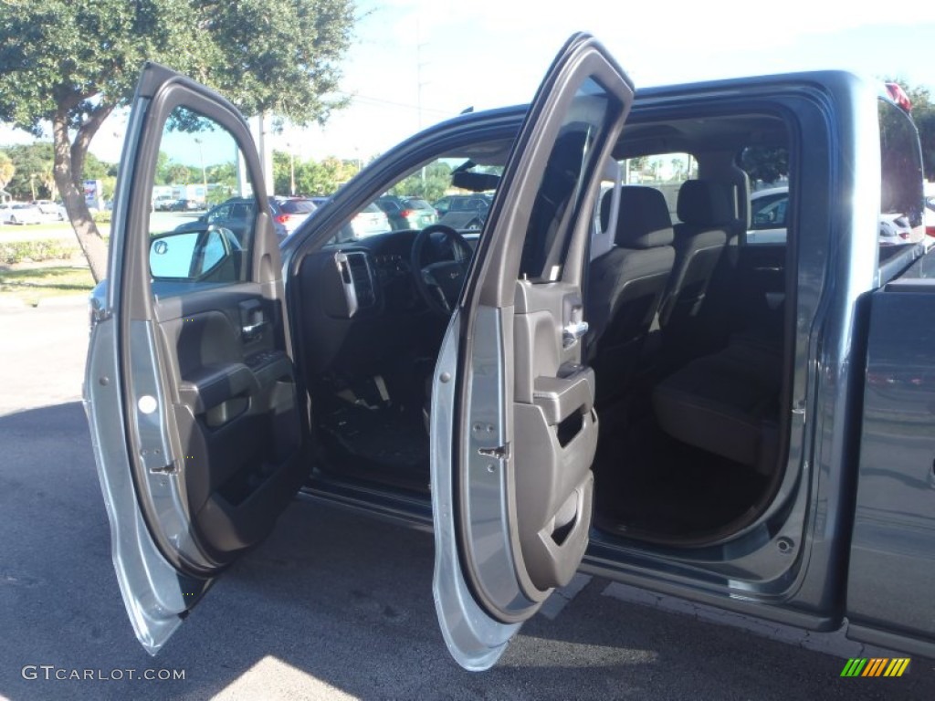 2014 Silverado 1500 LT Double Cab - Blue Granite Metallic / Jet Black photo #21