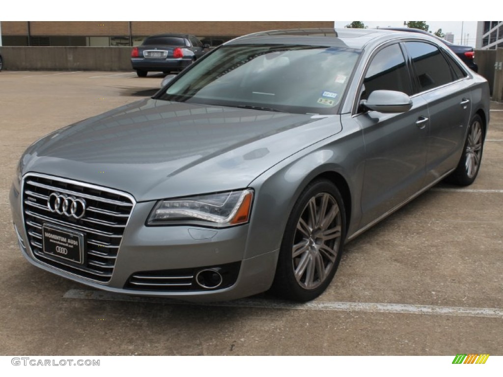 2011 A8 L 4.2 FSI quattro - Quartz Grey Metallic / Nougat Brown photo #3