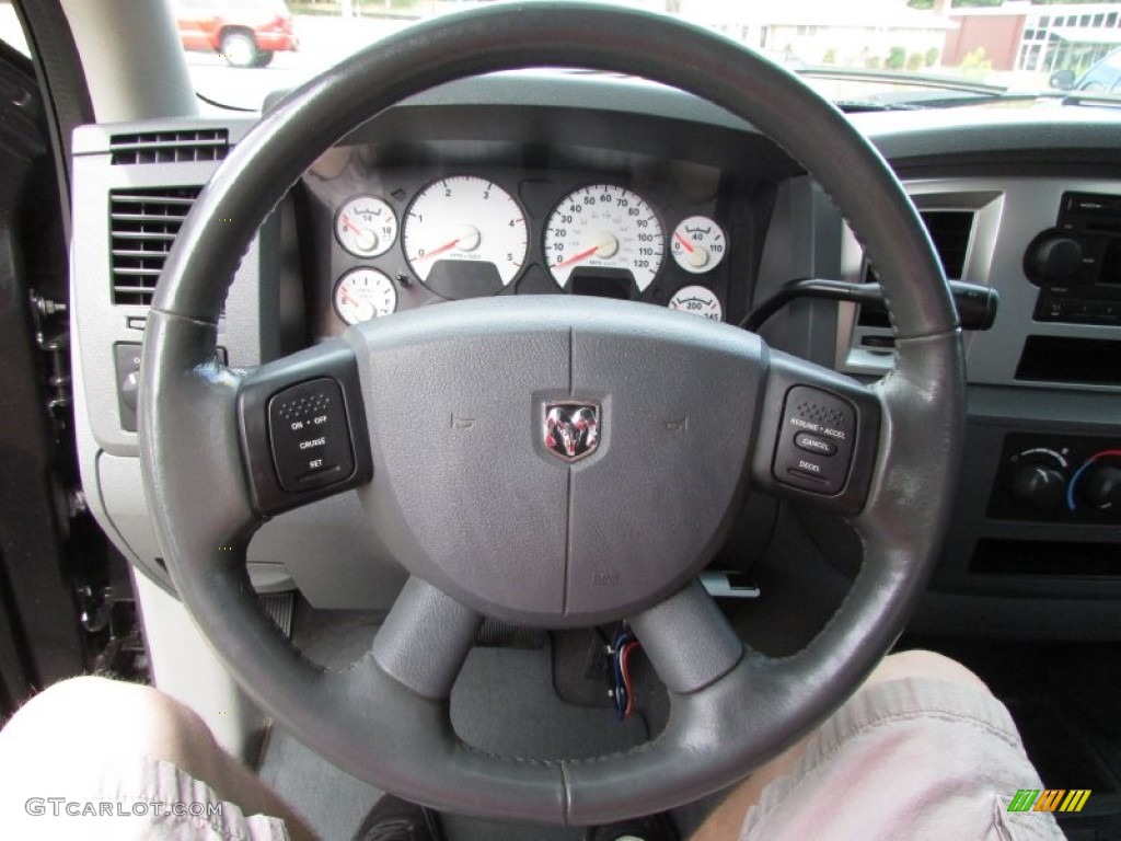 2007 Ram 3500 SLT Quad Cab 4x4 Dually - Brilliant Black Crystal Pearl / Medium Slate Gray photo #19