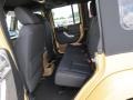 2014 Jeep Wrangler Unlimited Black/Dark Saddle Interior Rear Seat Photo
