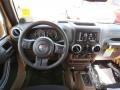 Black/Dark Saddle 2014 Jeep Wrangler Unlimited Sahara 4x4 Dashboard