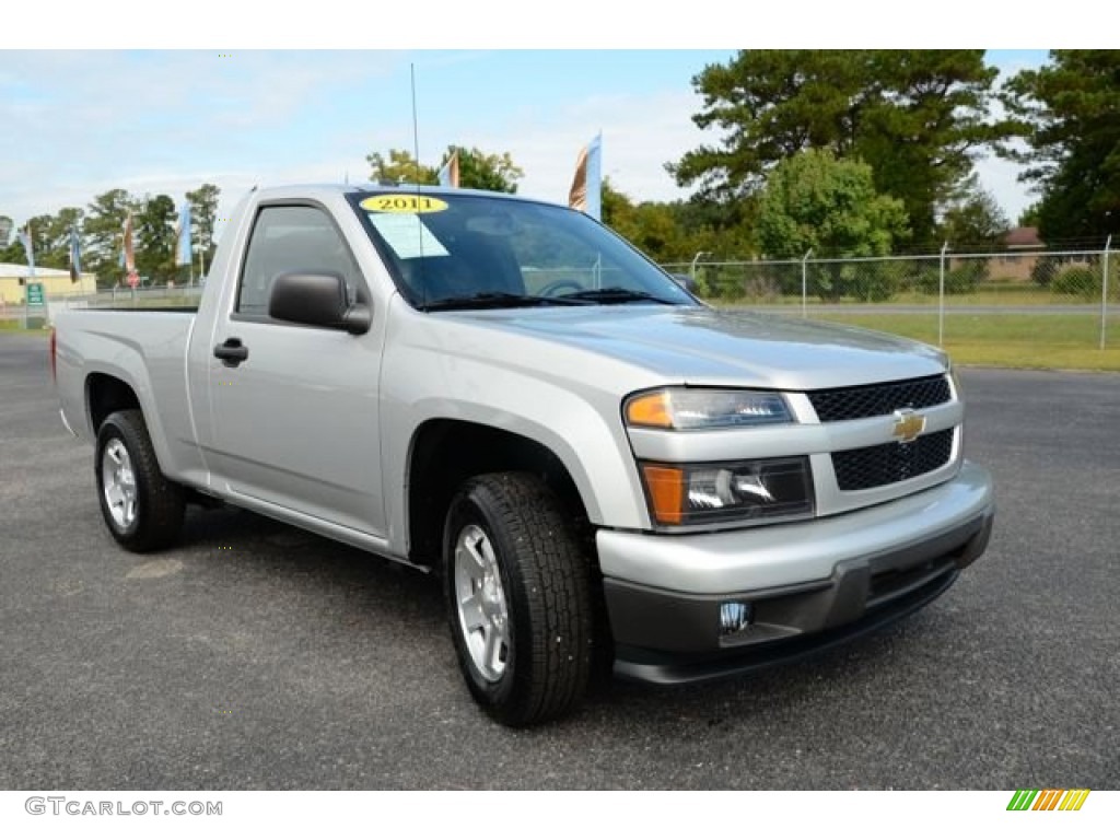 Sheer Silver Metallic 2011 Chevrolet Colorado LT Regular Cab Exterior Photo #86291643