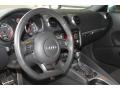 2010 Audi TT Black Leather/Alcantara Interior Steering Wheel Photo
