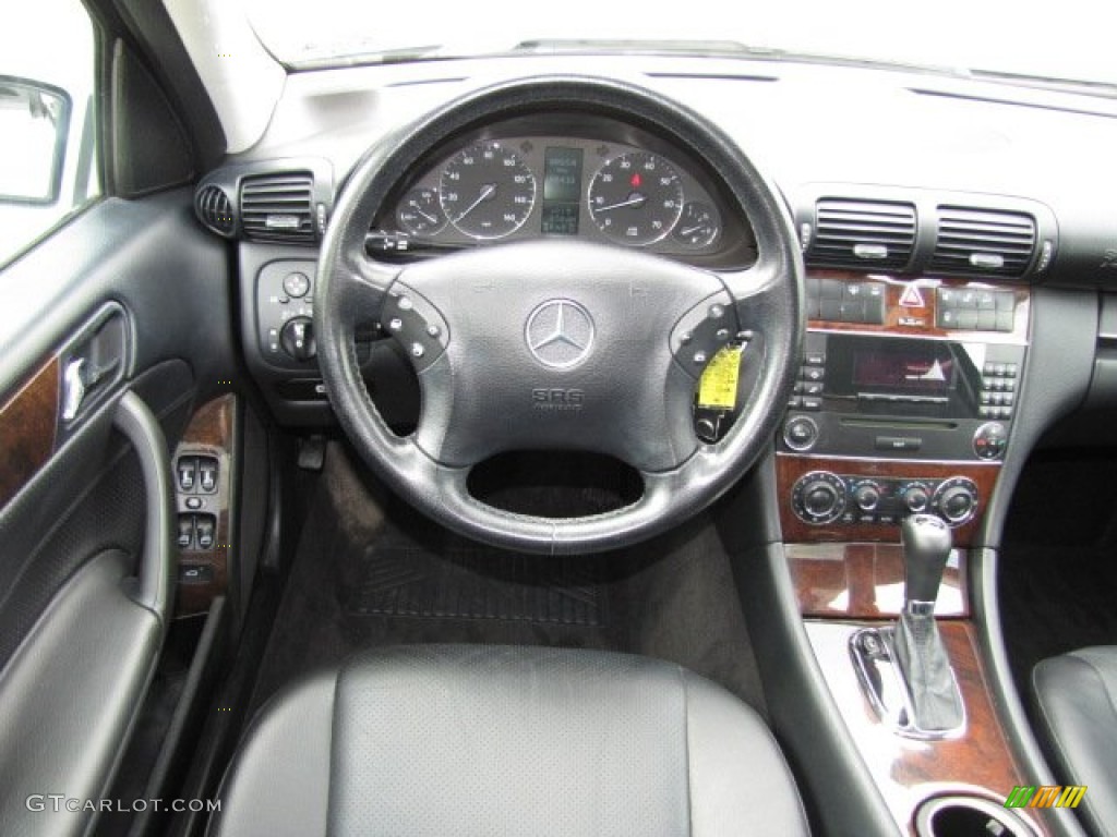 2006 Mercedes-Benz C 280 Luxury Black Dashboard Photo #86291988