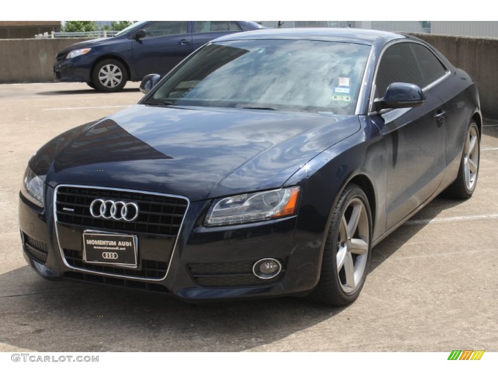 2009 A5 3.2 quattro Coupe - Deep Sea Blue Pearl / Cinnamon Brown photo #3