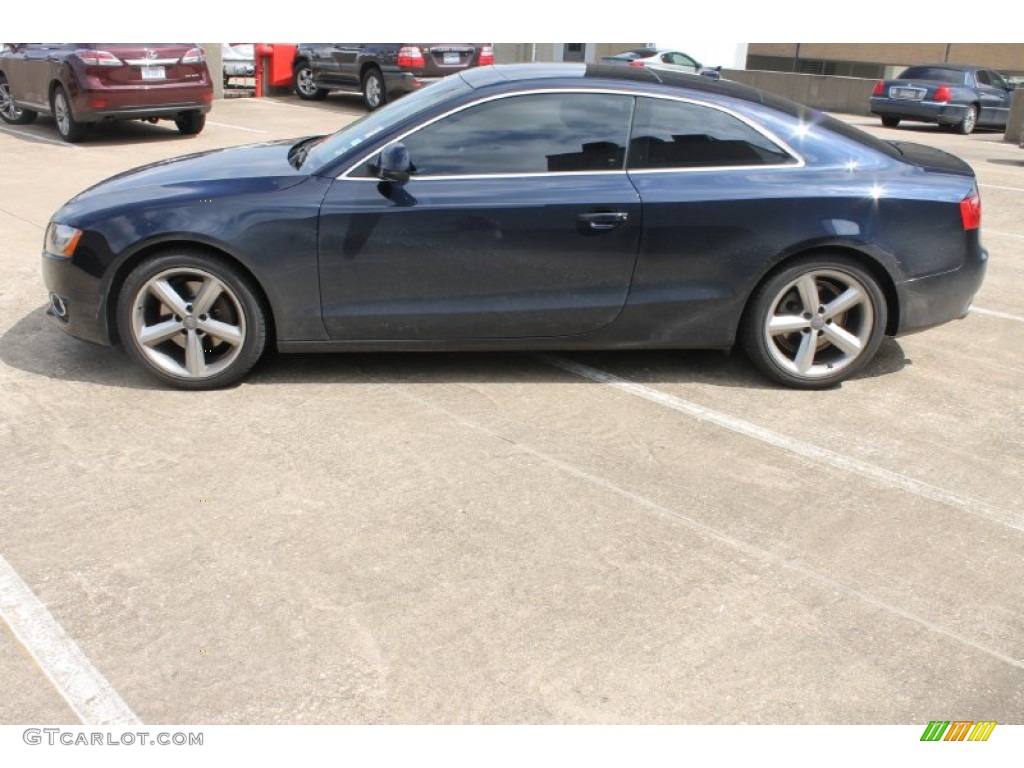 2009 A5 3.2 quattro Coupe - Deep Sea Blue Pearl / Cinnamon Brown photo #4