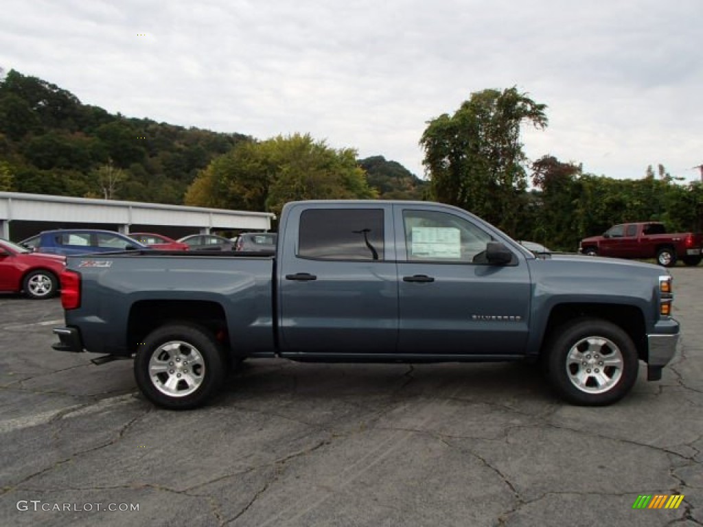 2014 Silverado 1500 LT Z71 Crew Cab 4x4 - Blue Granite Metallic / Jet Black photo #1