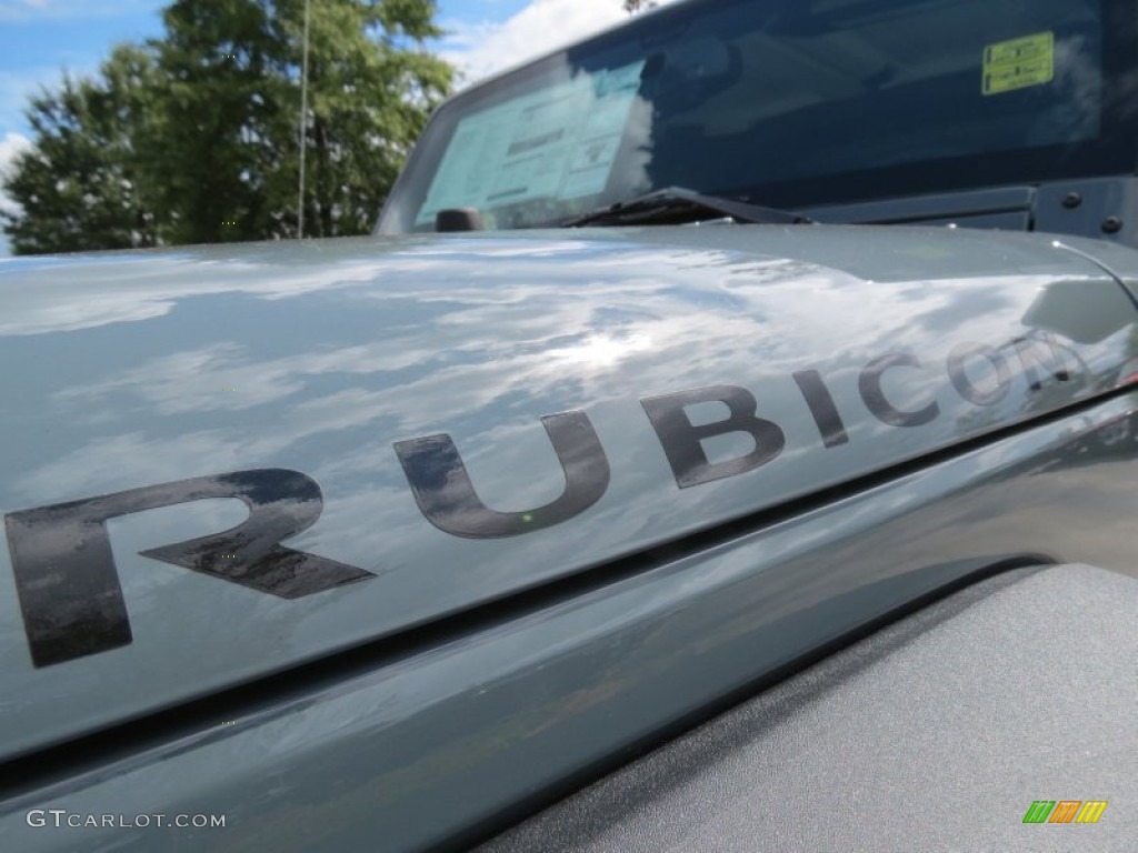 2014 Wrangler Unlimited Rubicon 4x4 - Anvil / Black photo #6