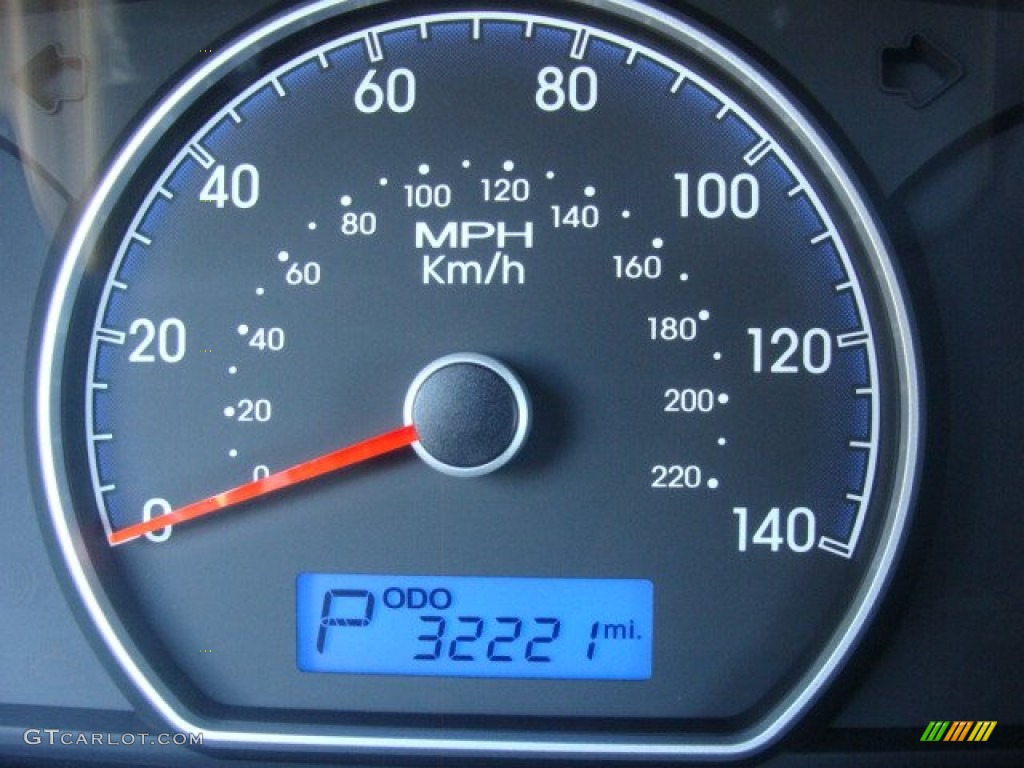 2009 Elantra SE Sedan - Black Pearl / Gray photo #15