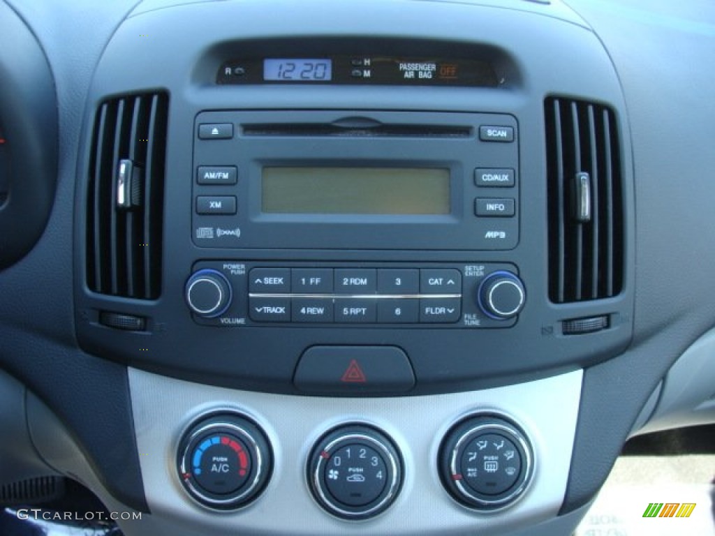 2009 Elantra SE Sedan - Black Pearl / Gray photo #16