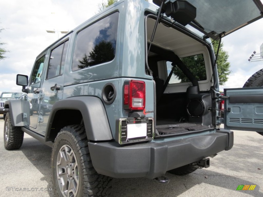 2014 Wrangler Unlimited Rubicon 4x4 - Anvil / Black photo #10