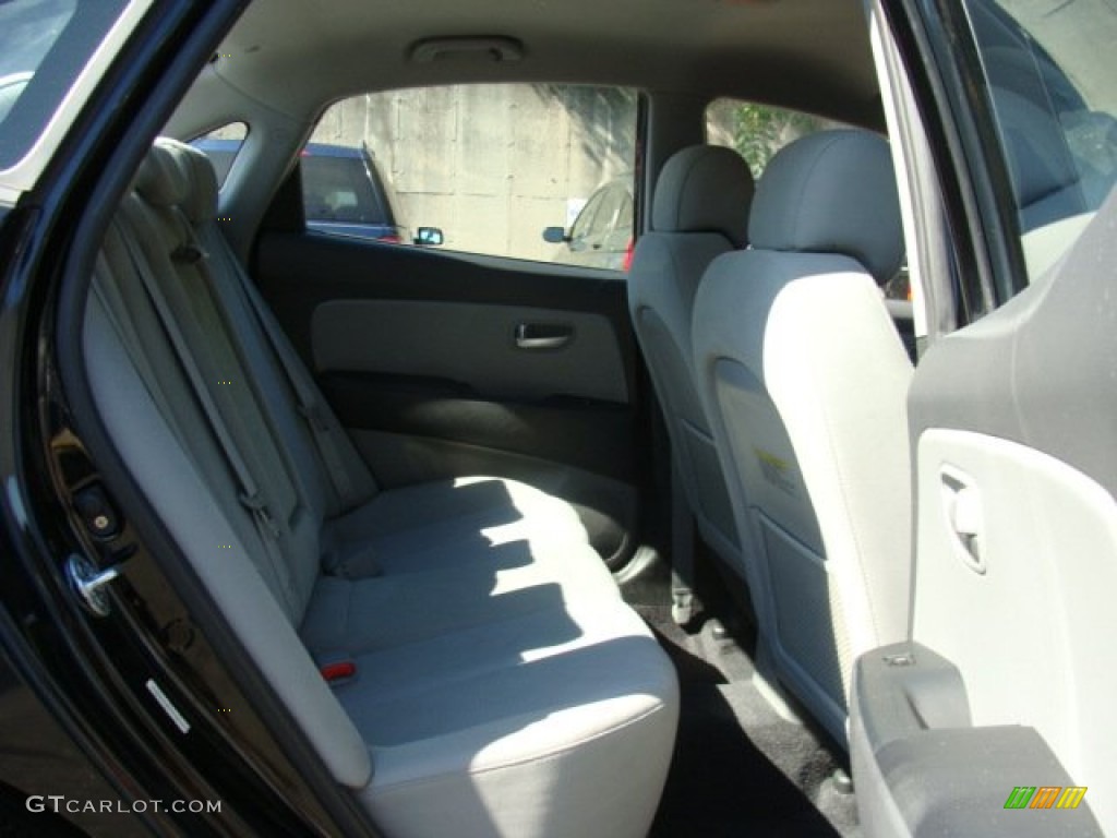 2009 Elantra SE Sedan - Black Pearl / Gray photo #22