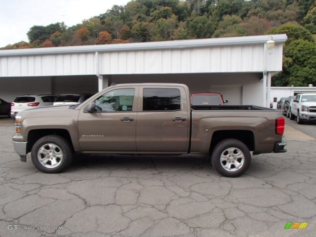 2014 Silverado 1500 LT Crew Cab 4x4 - Brownstone Metallic / Cocoa/Dune photo #5