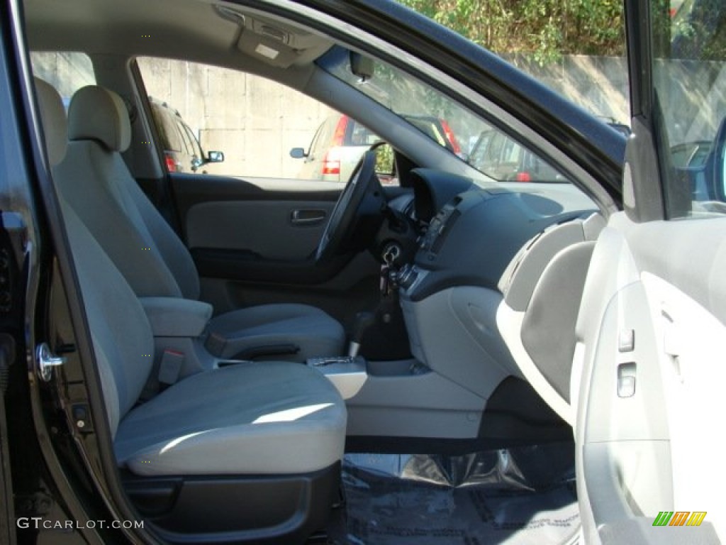2009 Elantra SE Sedan - Black Pearl / Gray photo #25