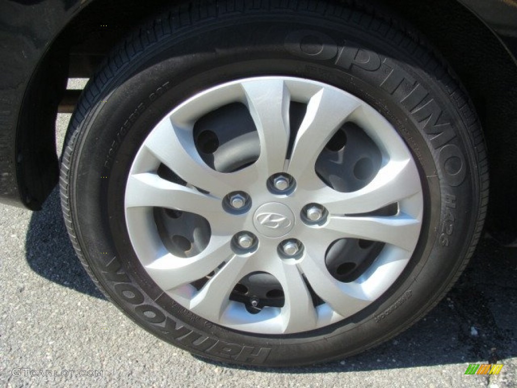 2009 Elantra SE Sedan - Black Pearl / Gray photo #26