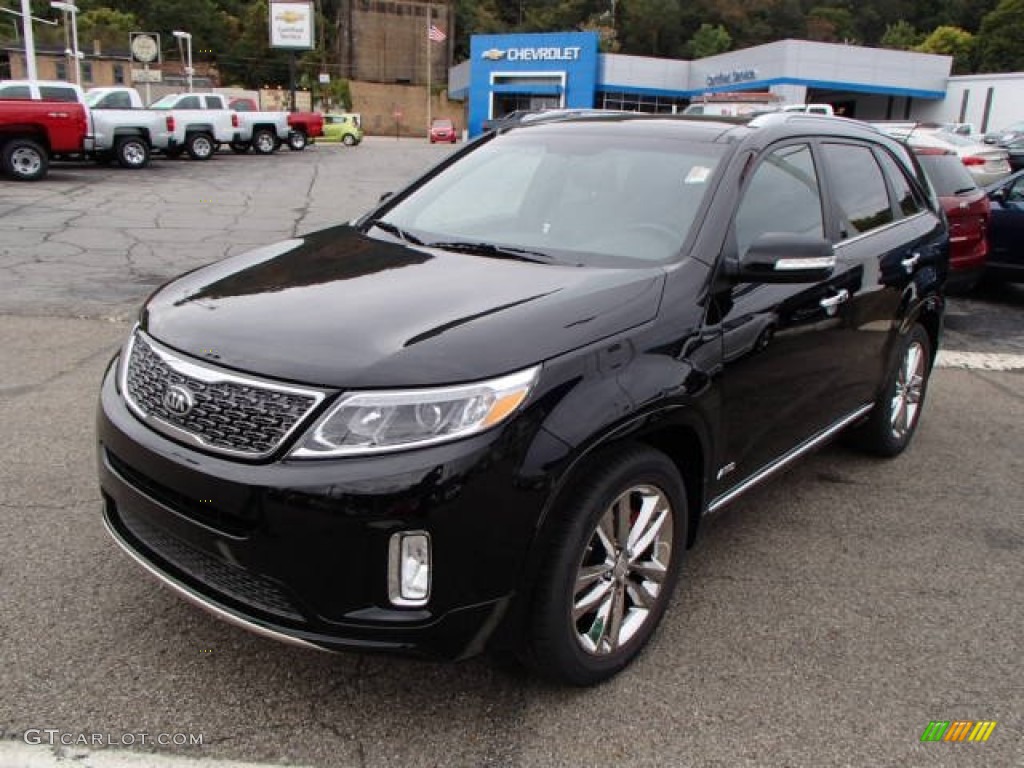 2014 Sorento SX V6 AWD - Ebony Black / Black photo #4