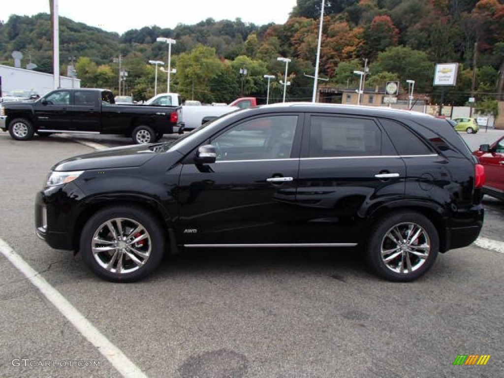 2014 Sorento SX V6 AWD - Ebony Black / Black photo #5