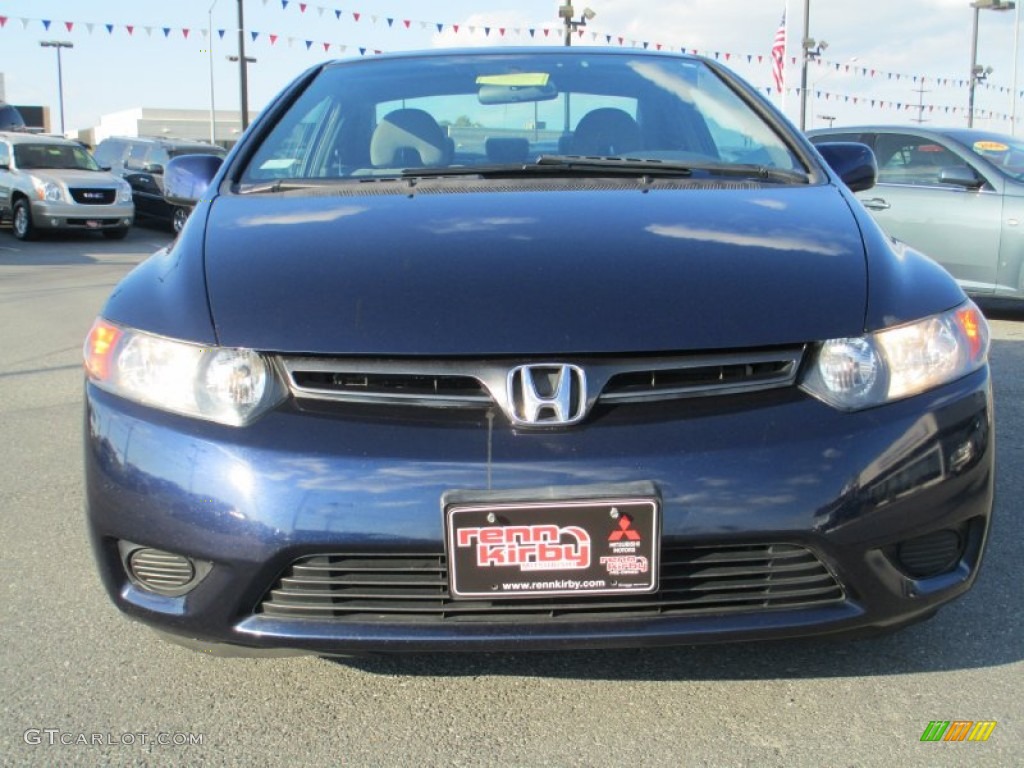 2007 Civic EX Coupe - Royal Blue Pearl / Gray photo #2
