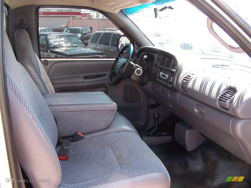 2001 Ram 1500 ST Regular Cab 4x4 - Bright Silver Metallic / Mist Gray photo #8