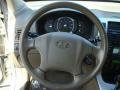 2008 Hyundai Tucson Beige Interior Steering Wheel Photo