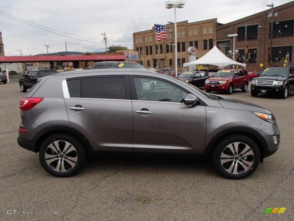 2013 Sportage EX AWD - Mineral Silver / Black photo #1