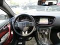 2013 Dodge Dart Black/Ruby Red Interior Dashboard Photo