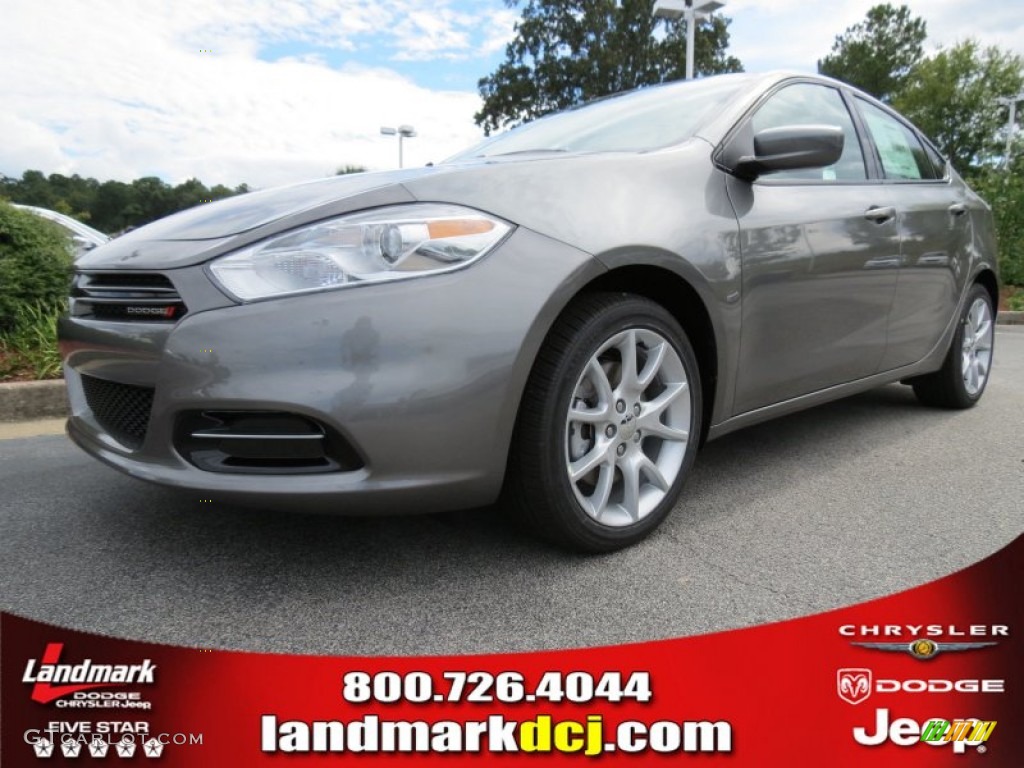 2013 Dart SXT - Tungsten Metallic / Black photo #1