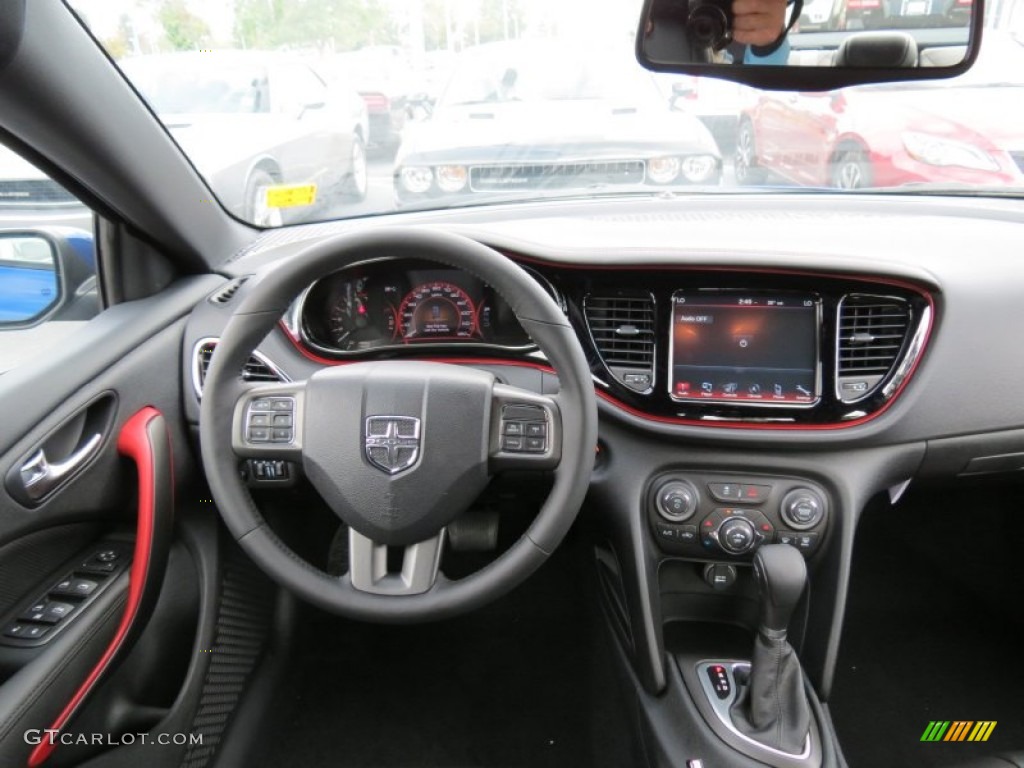 2013 Dodge Dart GT Black Dashboard Photo #86296029