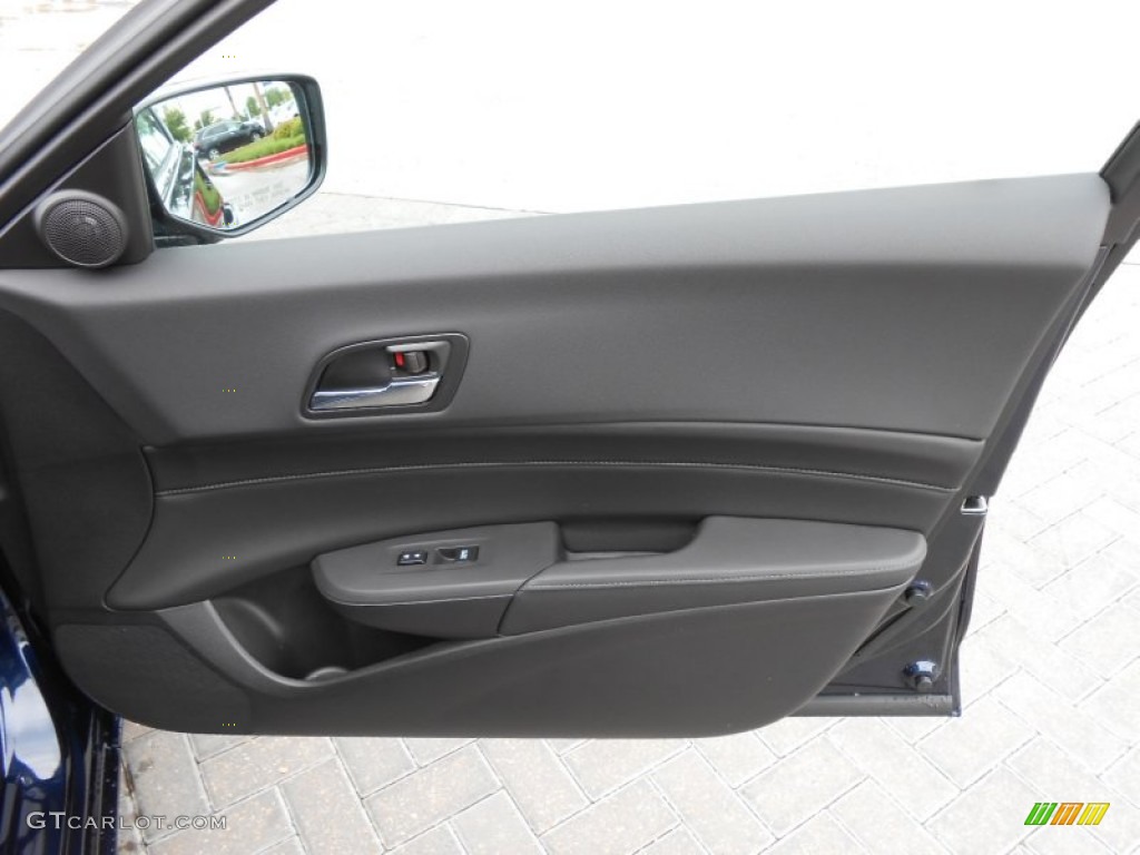 2013 Acura ILX 2.4L Ebony Door Panel Photo #86296182