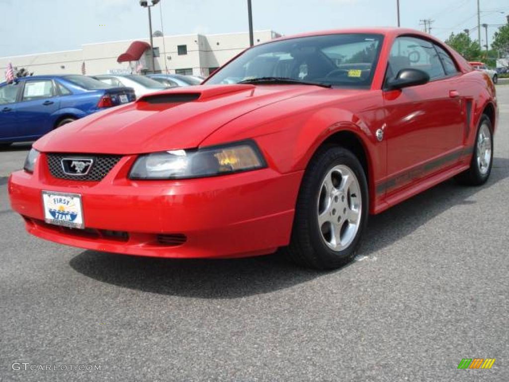 2004 Torch Red Ford Mustang V6 Coupe 8584084 Gtcarlot Com
