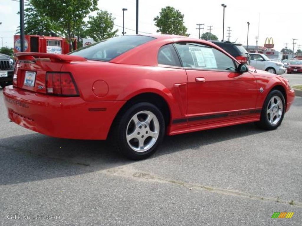 2004 Mustang V6 Coupe - Torch Red / Medium Graphite photo #6