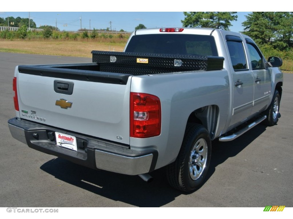 2011 Silverado 1500 LS Crew Cab - Sheer Silver Metallic / Dark Titanium photo #5