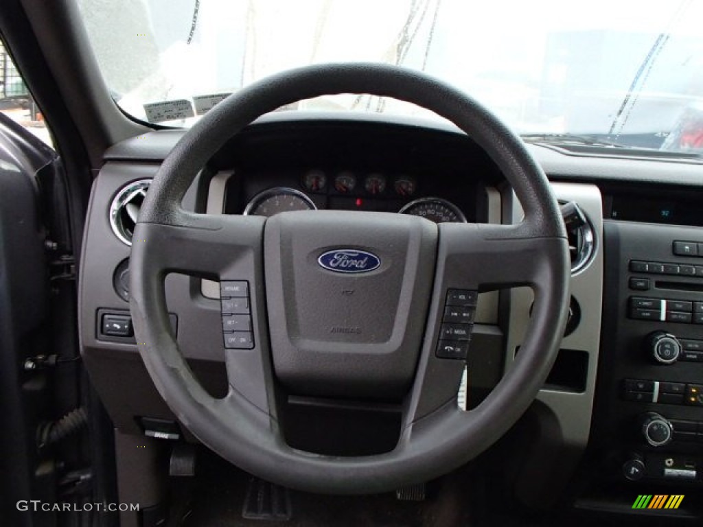 2010 F150 XLT Regular Cab 4x4 - Sterling Grey Metallic / Medium Stone photo #13