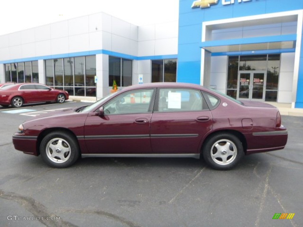 Berry Red Metallic 2003 Chevrolet Impala Standard Impala Model Exterior Photo #86298975