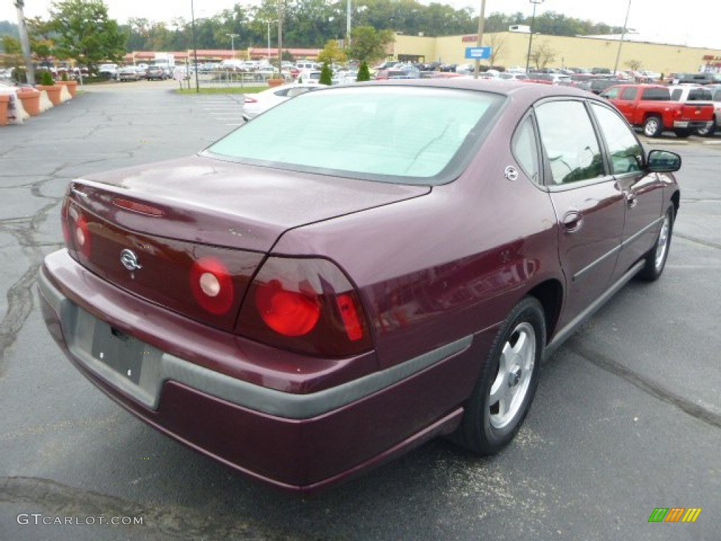Berry Red Metallic 2003 Chevrolet Impala Standard Impala Model Exterior Photo #86299040