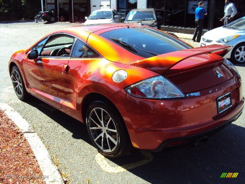 2009 Eclipse GT Coupe - Sunset Pearlescent Pearl / Terra Cotta/Charcoal photo #5