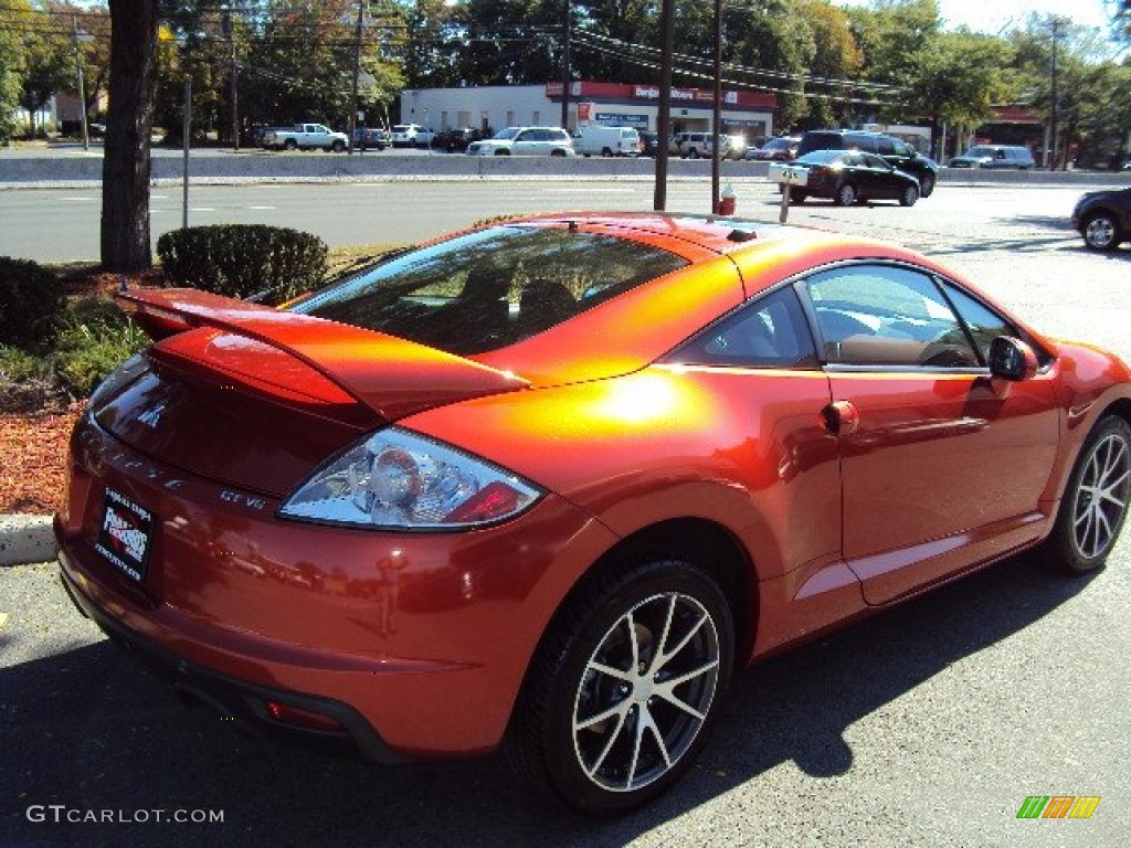 2009 Eclipse GT Coupe - Sunset Pearlescent Pearl / Terra Cotta/Charcoal photo #7
